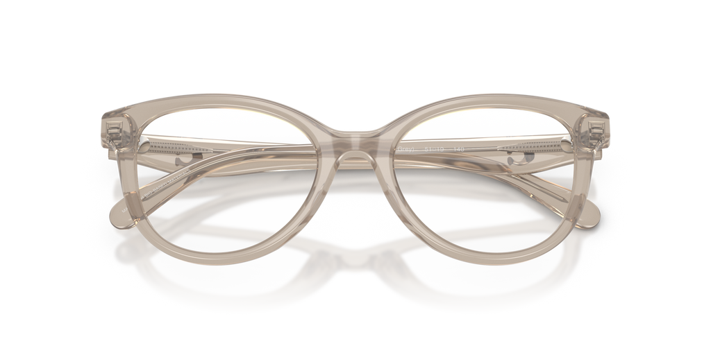 Coach HC6284U Round Eyeglasses - Caramel Tortoise