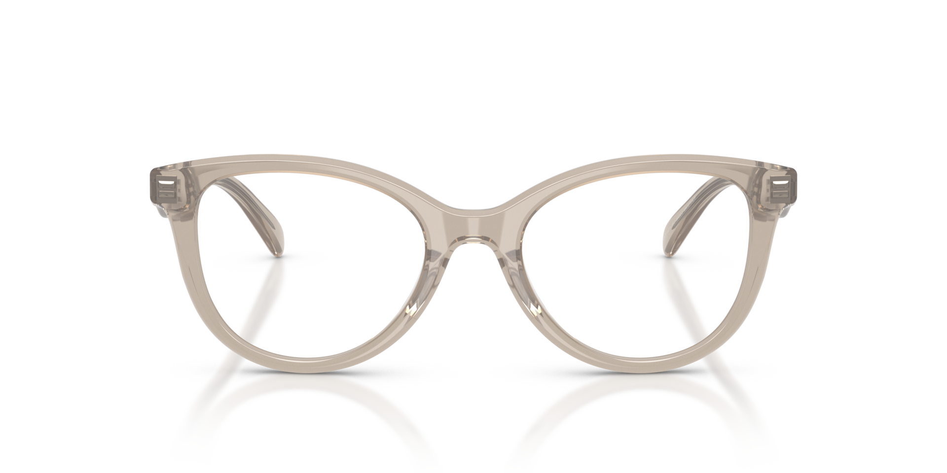Coach HC6284U Round Eyeglasses - Caramel Tortoise