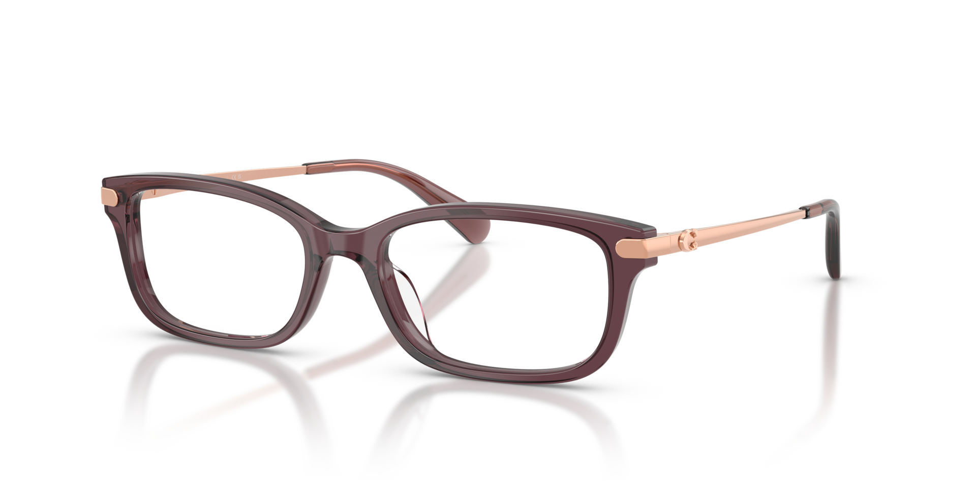 Coach HC6287U Rectangle Eyeglasses - Transparent Iris