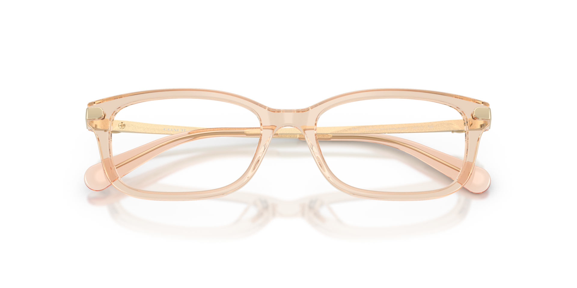 Coach HC6287U Rectangle Eyeglasses - Transparent Champagne