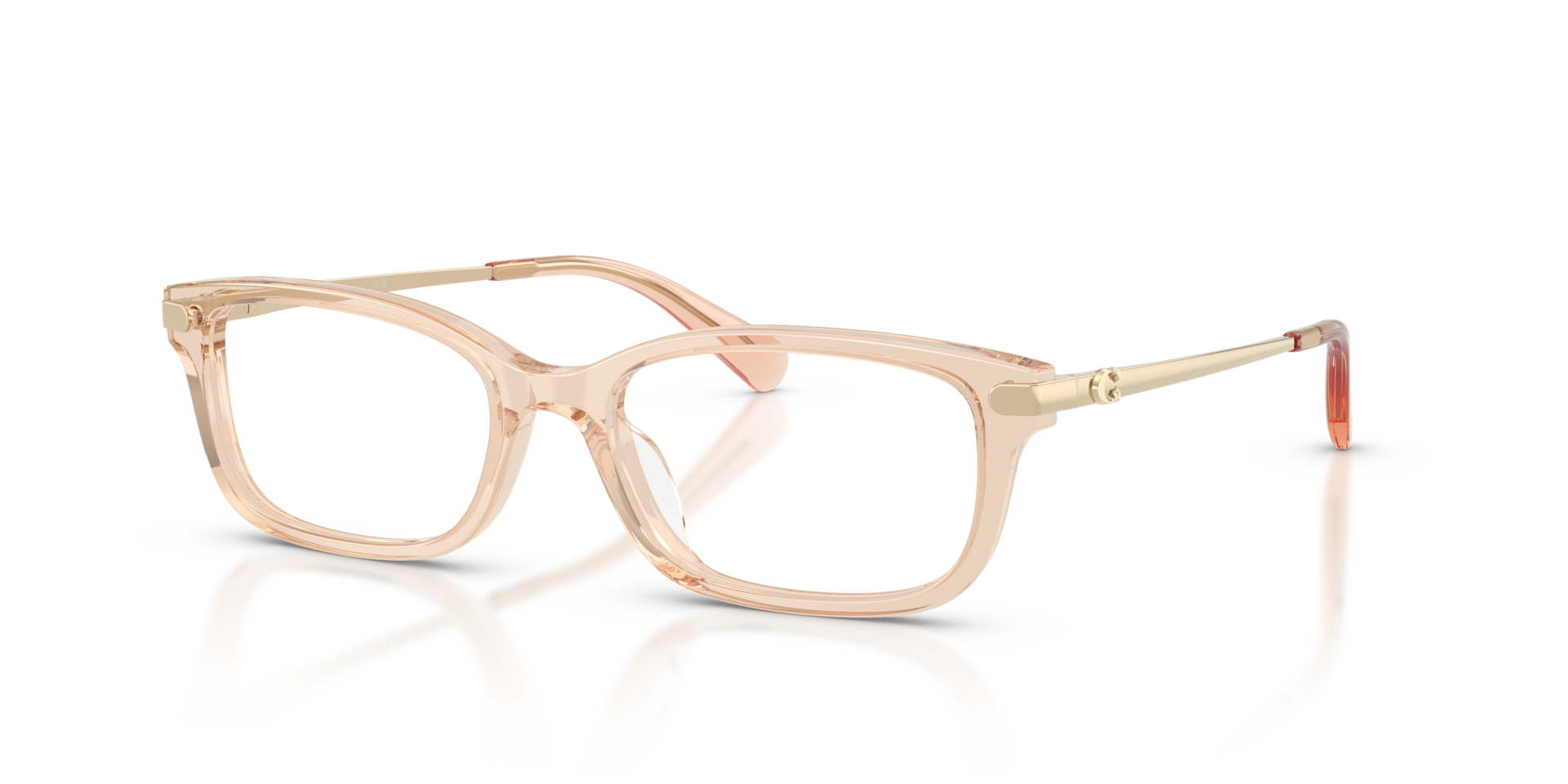 Coach HC6287U Rectangle Eyeglasses - Transparent Champagne