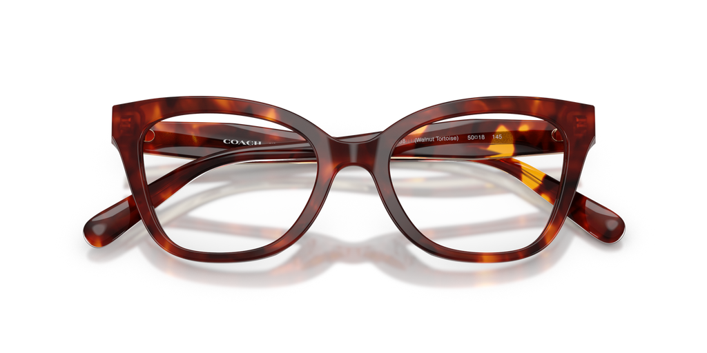 Coach HC6290U Butterfly Eyeglasses - Walnut Tortoise