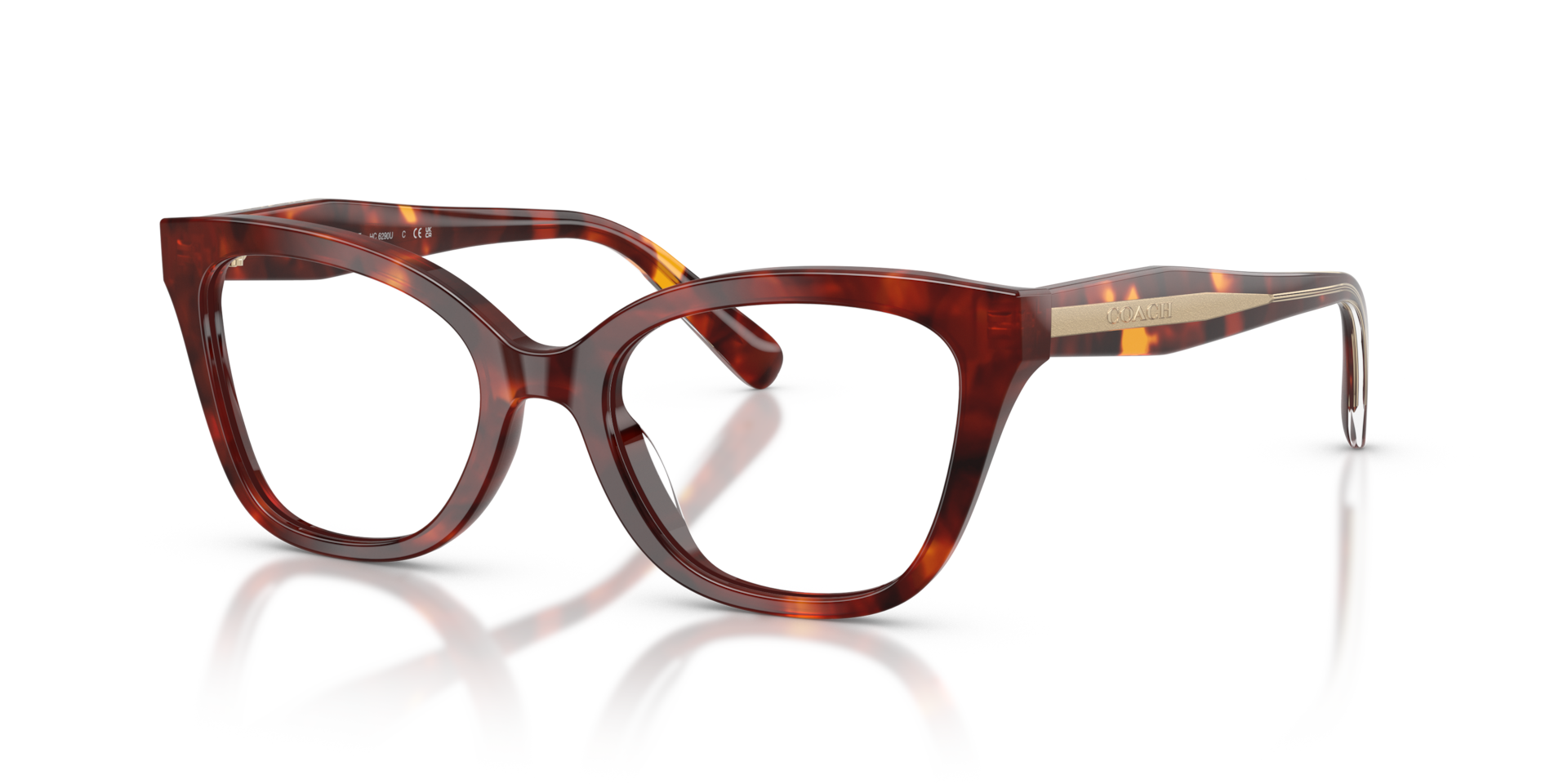 Coach HC6290U Butterfly Eyeglasses - Purple Cosmo Tortoise