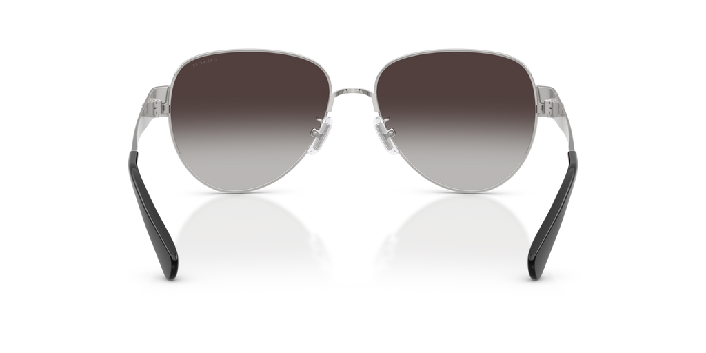 Coach HC7186 CDP37 Pilot Sunglasses - Shiny Silver