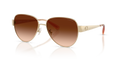 Coach HC7186 CDP37 Pilot Sunglasses - Shiny Light Gold