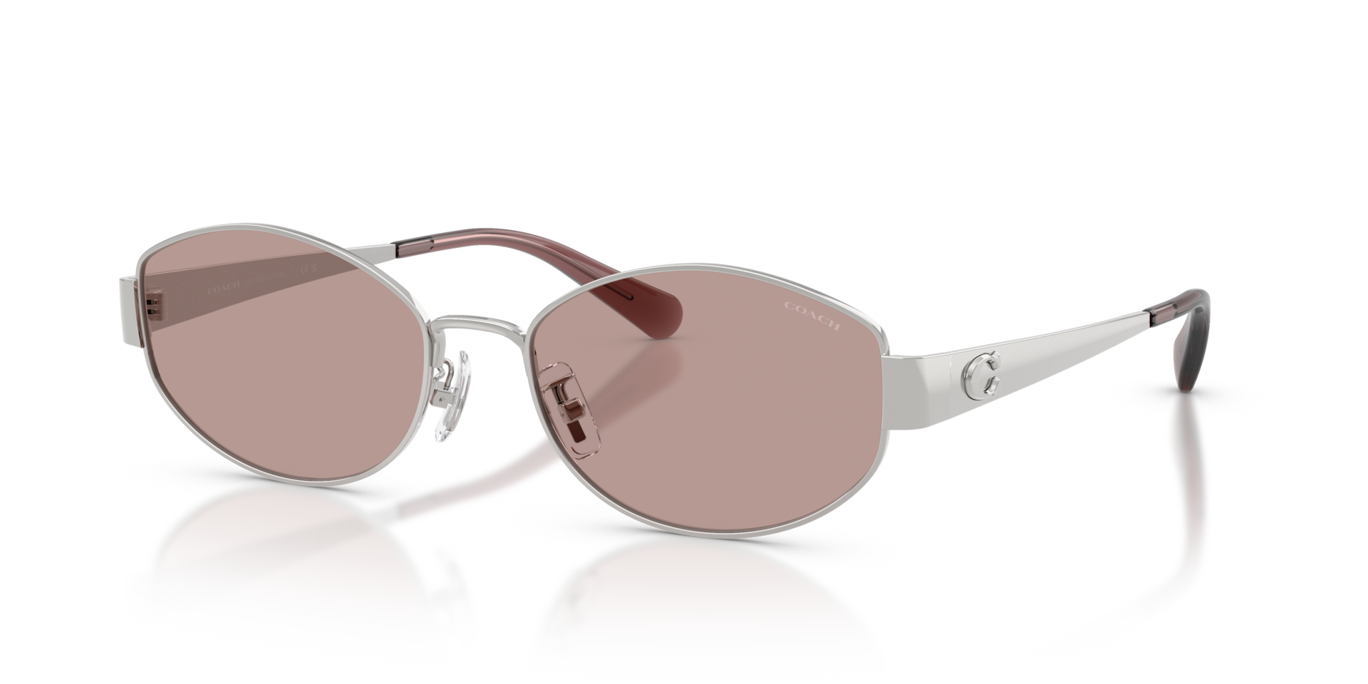 Coach HC7192D CDP44 Geometric Sunglasses - Shiny Gold