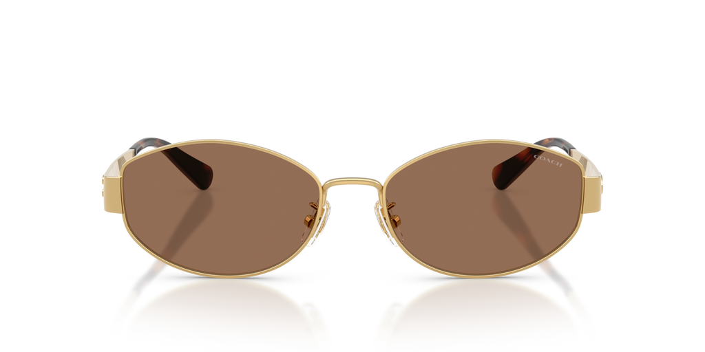 Coach HC7192D CDP44 Geometric Sunglasses - Shiny Gold