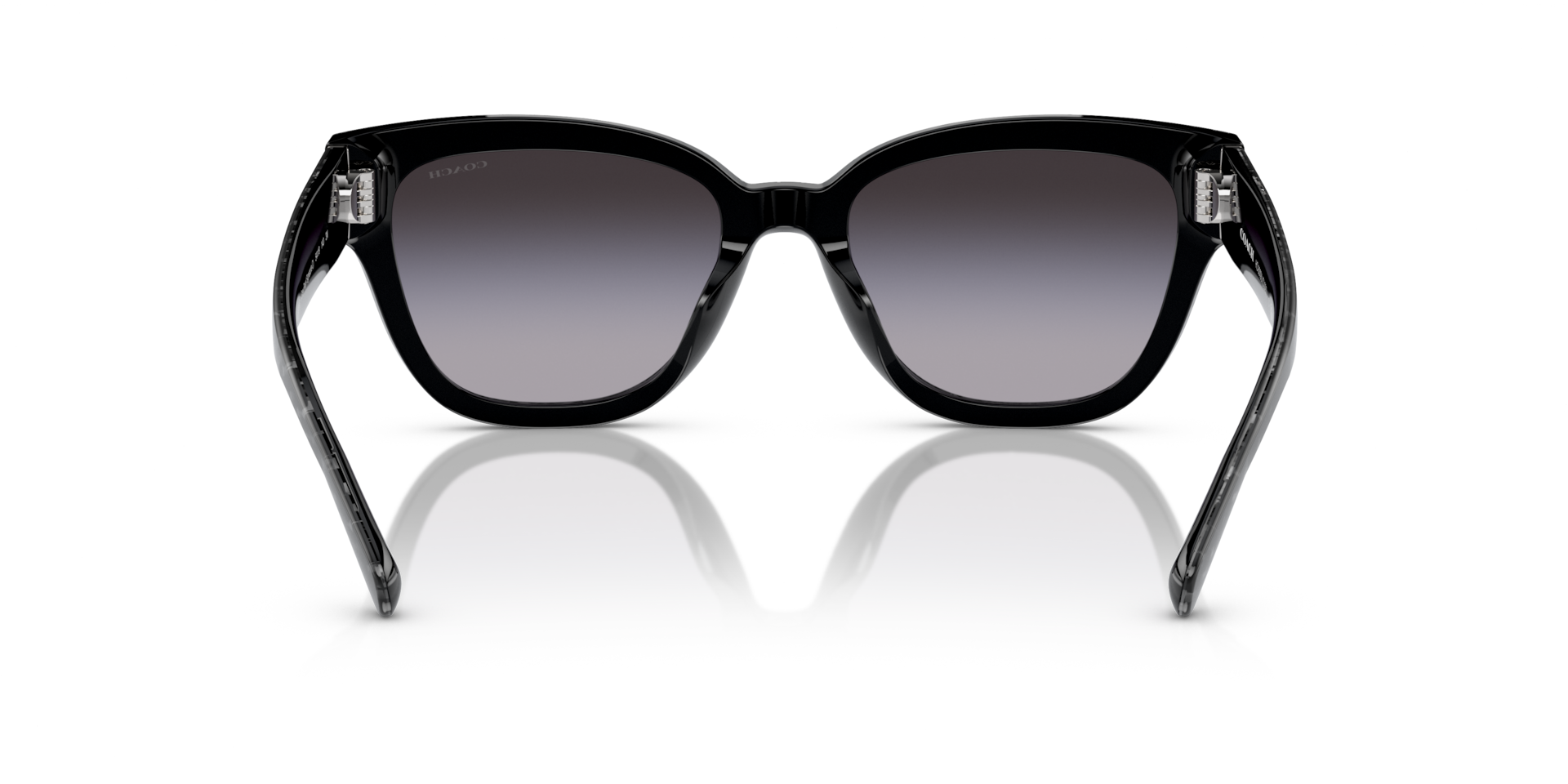 Coach HC8379U CL920 Butterfly Sunglasses - Grey Pearl Signature C