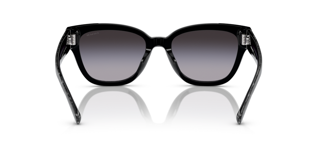 Coach HC8379U CL920 Butterfly Sunglasses - Ruby Pearl Signature C
