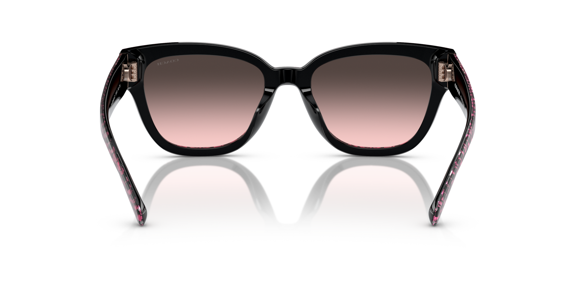 Coach HC8379U CL920 Butterfly Sunglasses - Grey Pearl Signature C