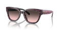Coach HC8379U CL920 Butterfly Sunglasses - Ruby Pearl Signature C