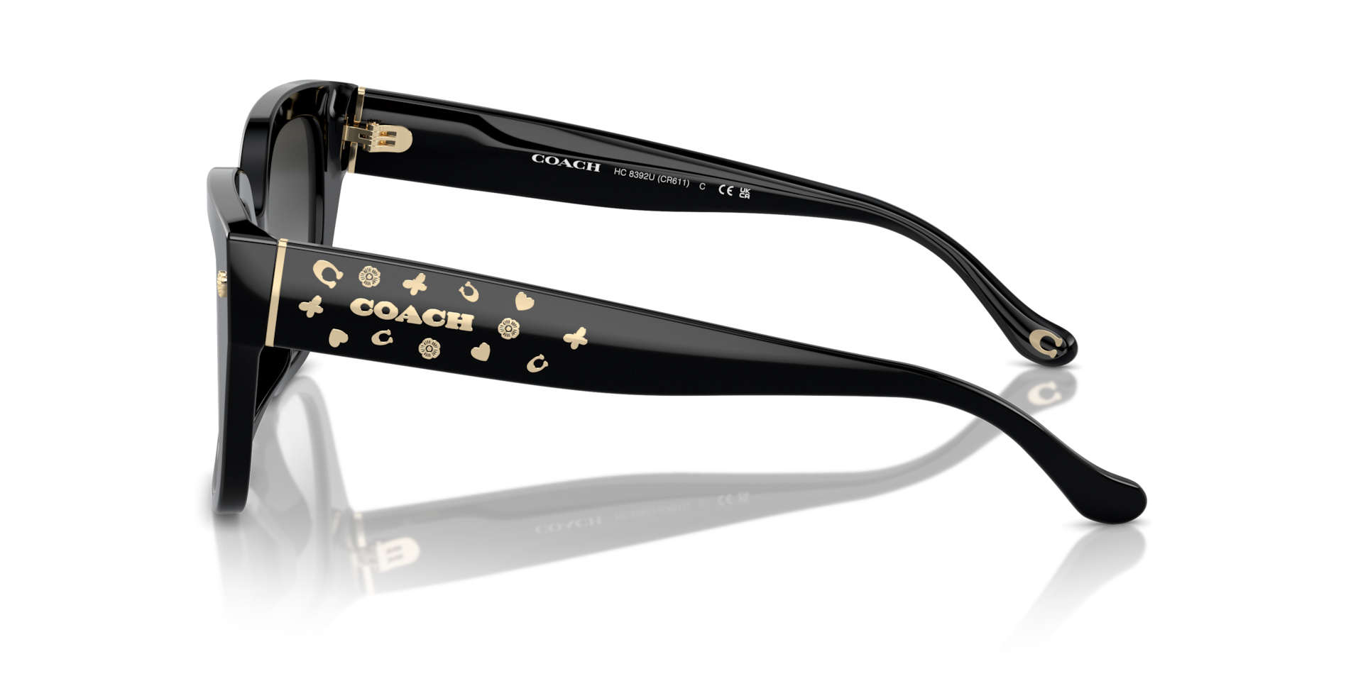 Coach HC8392U CR611 Square Sunglasses