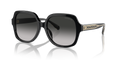 Coach HC8395U CR614 Square Sunglasses - Black