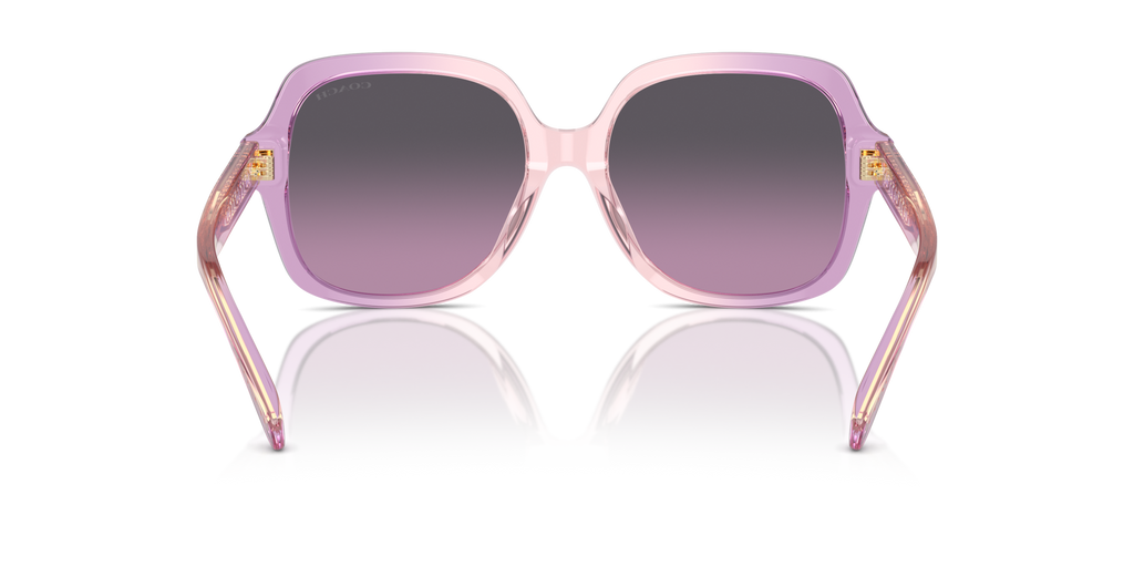 Coach HC8395U CR614 Square Sunglasses - Black