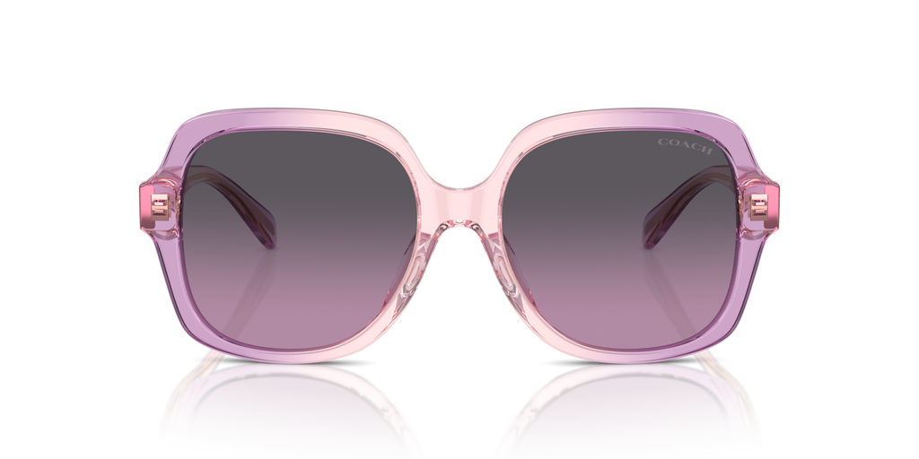 Coach HC8395U CR614 Square Sunglasses - Black