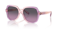 Coach HC8395U CR614 Square Sunglasses - Amethyst Pink Gradient