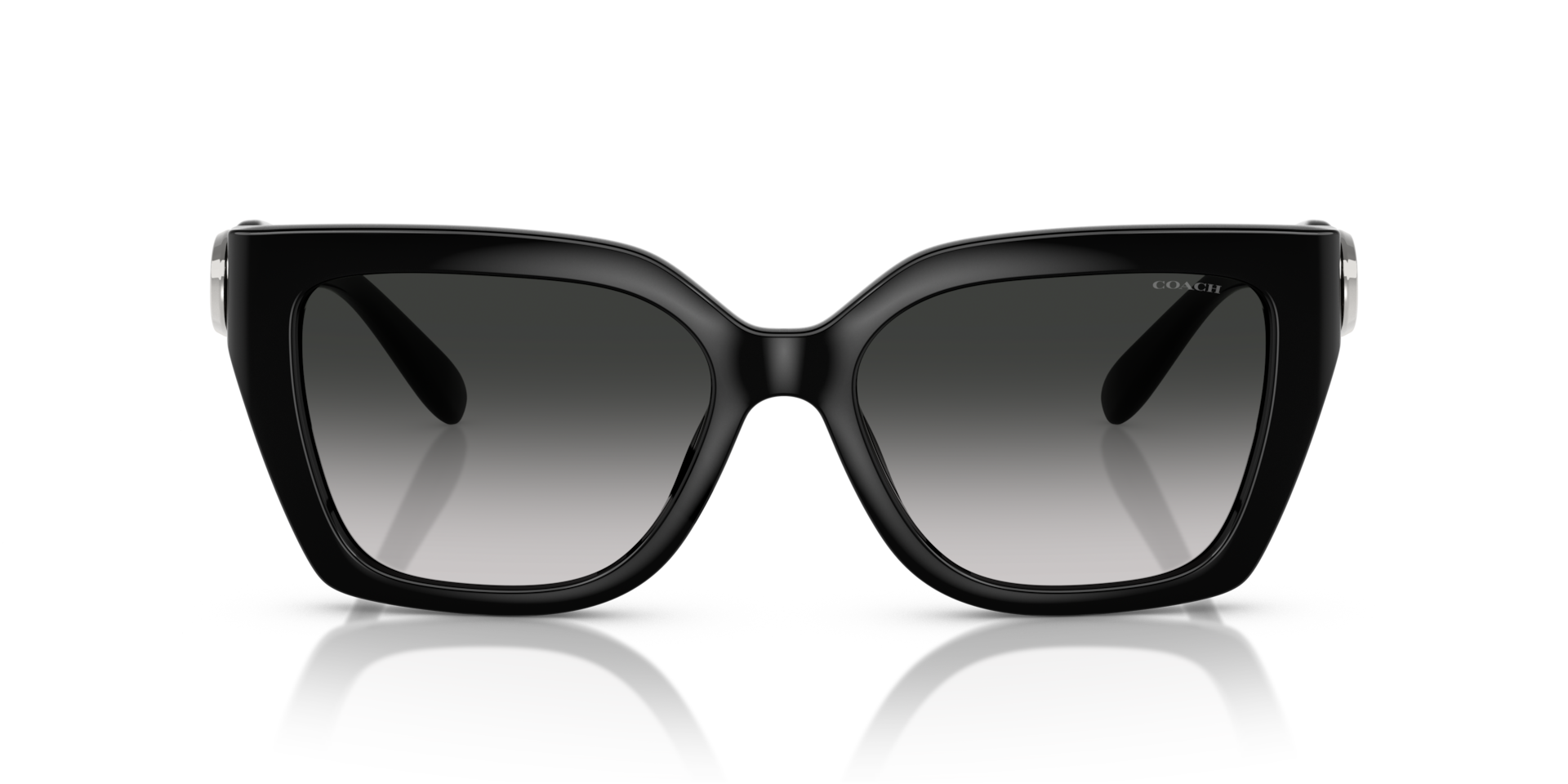 Coach HC8408U CW195 Square Sunglasses - Black