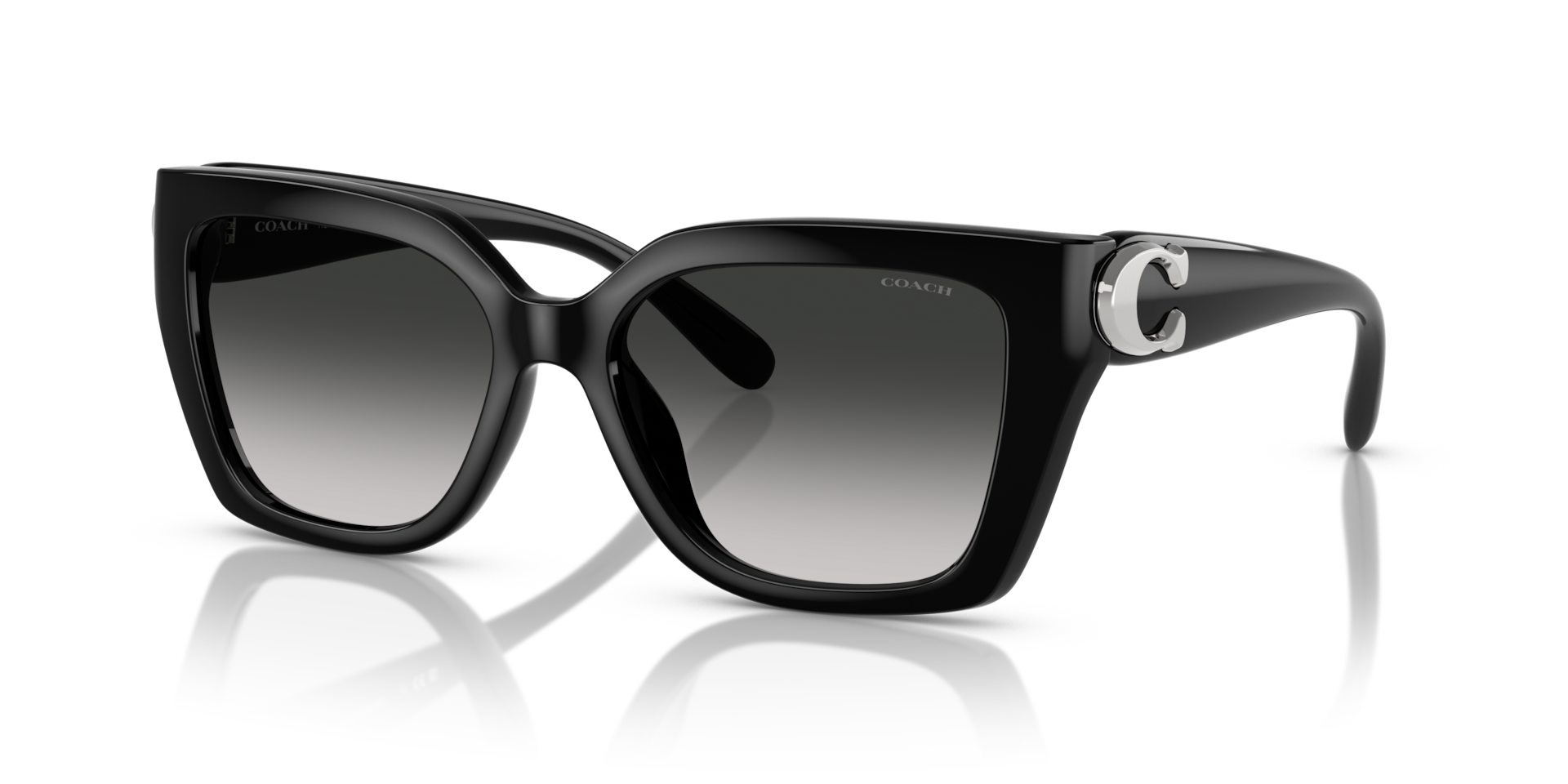 Coach HC8408U CW195 Square Sunglasses - Milky Hazelnut