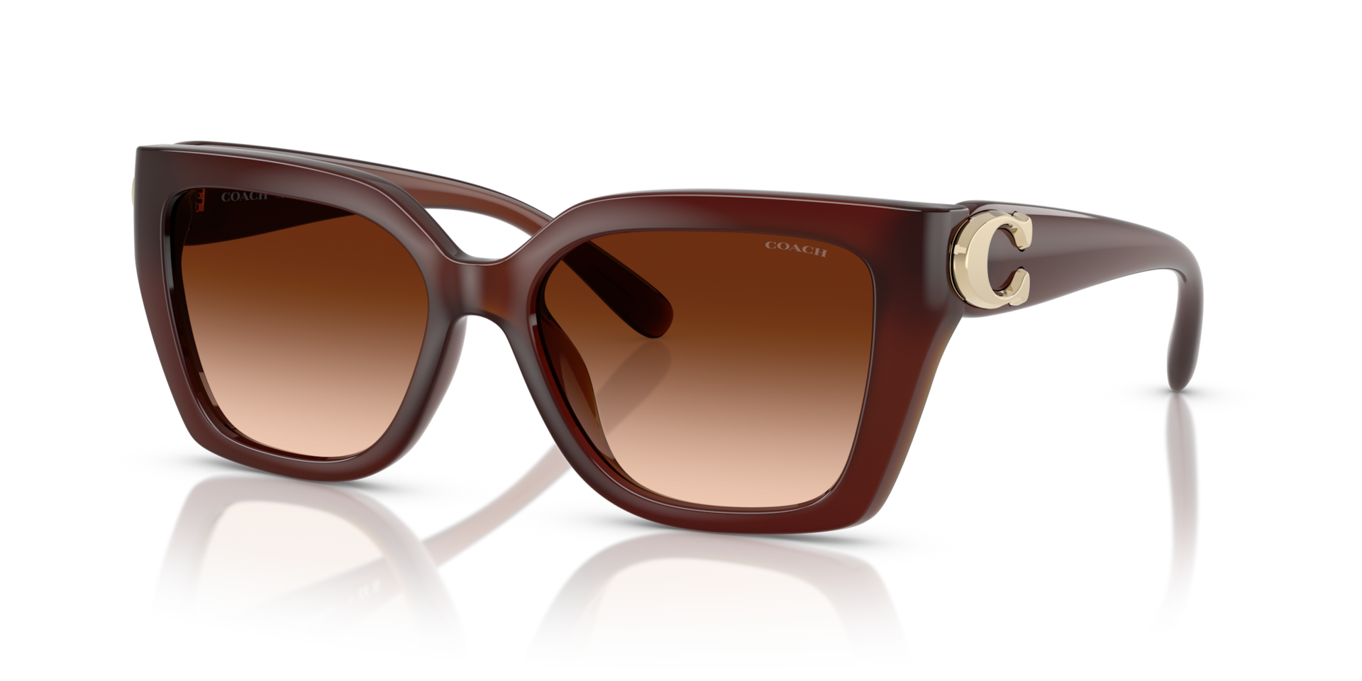 Coach HC8408U CW195 Square Sunglasses - Black