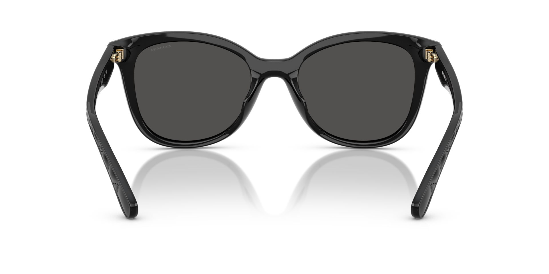 Coach HC8419U CAD25 Square Sunglasses - Black