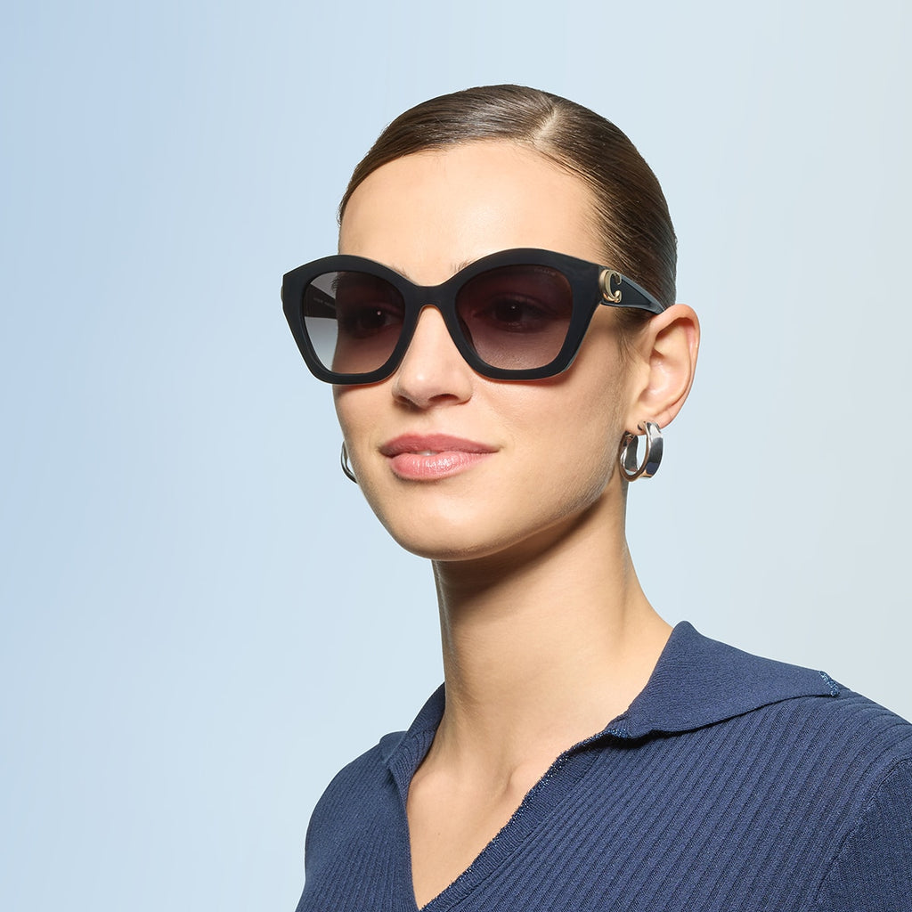Coach HC8421U CAD31 Geometric Sunglasses - Milky Burgundy