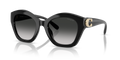 Coach HC8421U CAD31 Geometric Sunglasses - Black