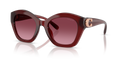 Coach HC8421U CAD31 Geometric Sunglasses - Milky Burgundy