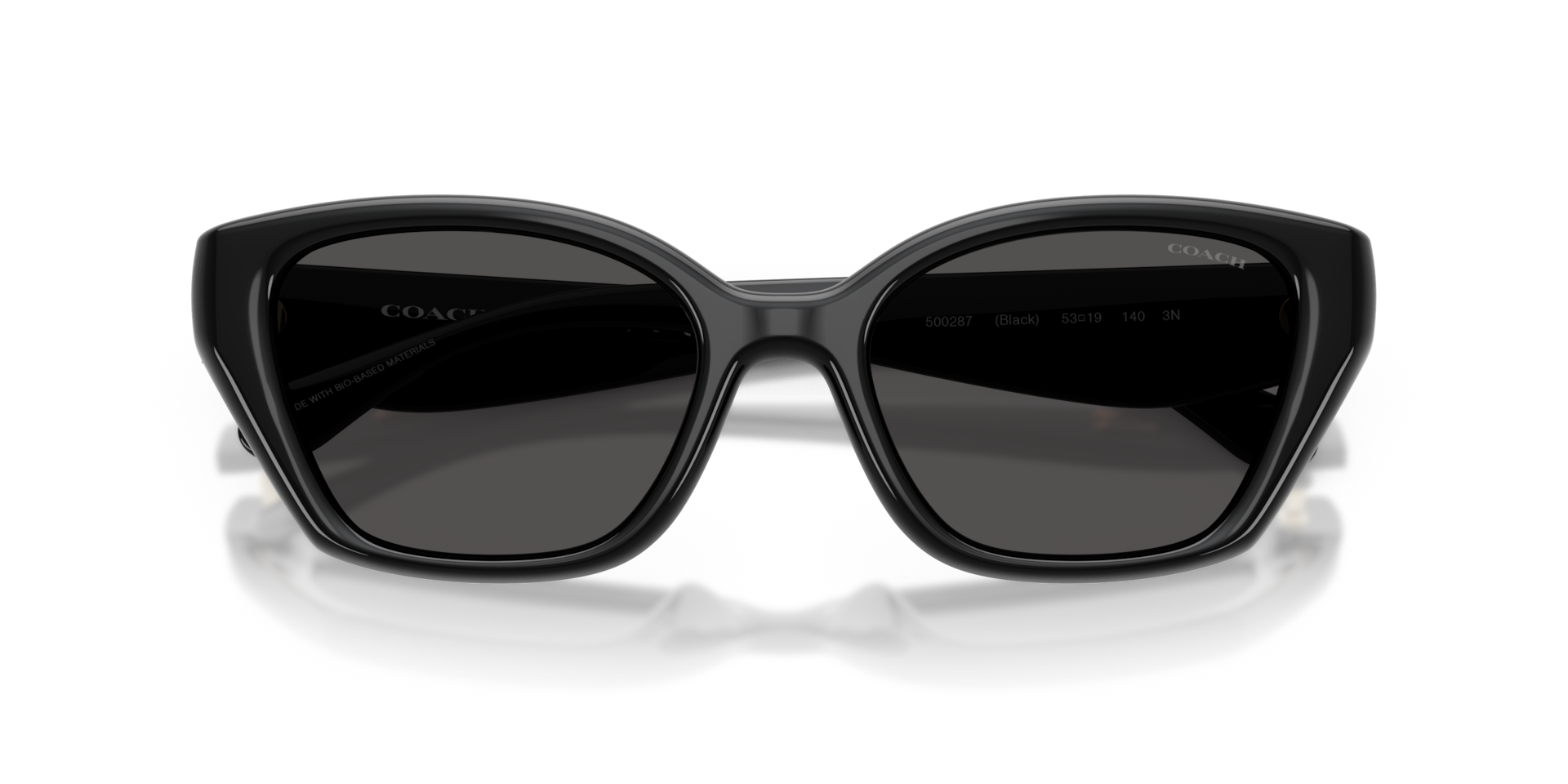 Coach HC8434U CBY91 Geometric Sunglasses - Black