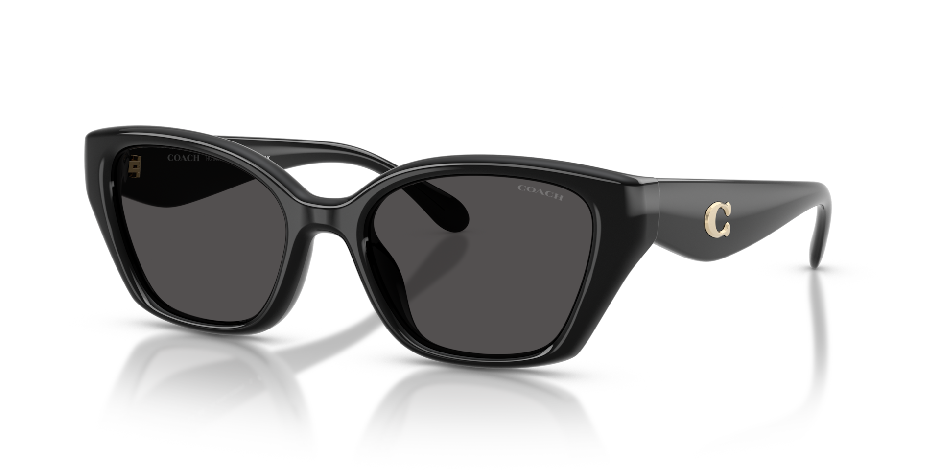 Coach HC8434U CBY91 Geometric Sunglasses - Milky Putty