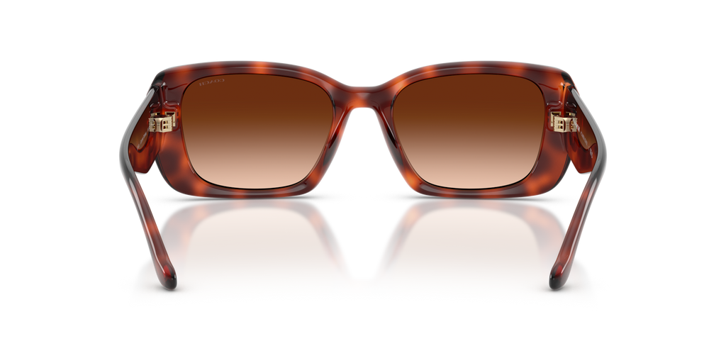 Coach HC8435U CBY82 Square Sunglasses - Milky Merlot