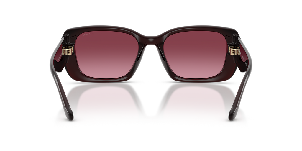 Coach HC8435U CBY82 Square Sunglasses - Milky Merlot