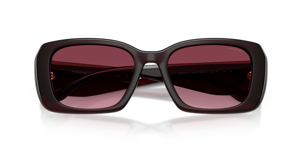 Coach HC8435U CBY82 Square Sunglasses - Caramel Tortoise
