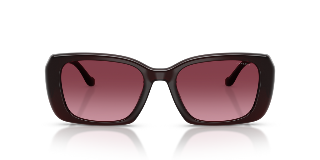 Coach HC8435U CBY82 Square Sunglasses - Milky Merlot