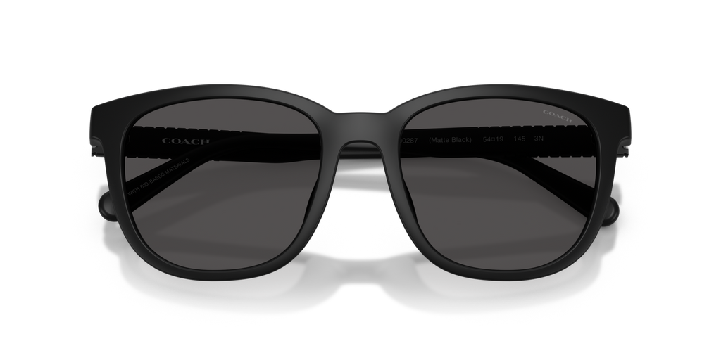 Coach HC8442U CCA00 Square Sunglasses - Transparent Clear