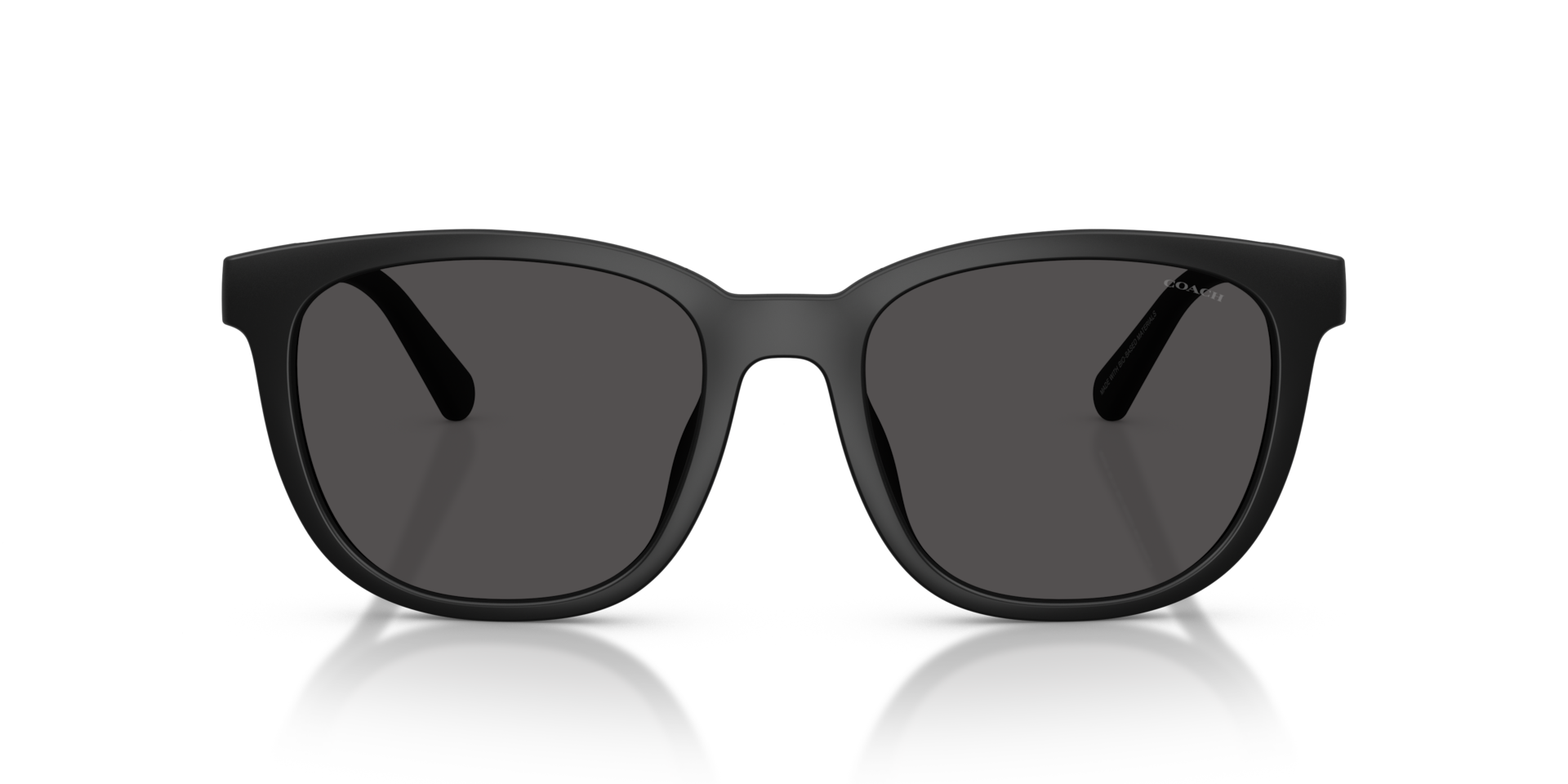 Coach HC8442U CCA00 Square Sunglasses - Matte Transparent Brown