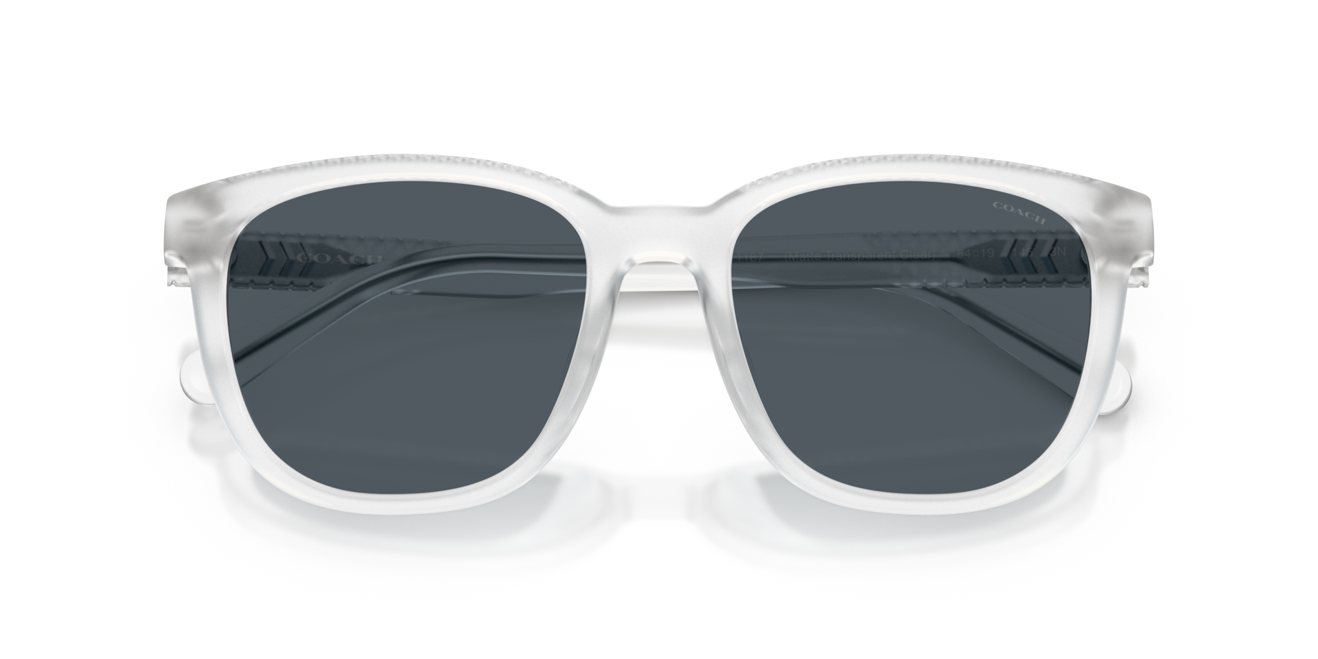 Coach HC8442U CCA00 Square Sunglasses - Matte Black