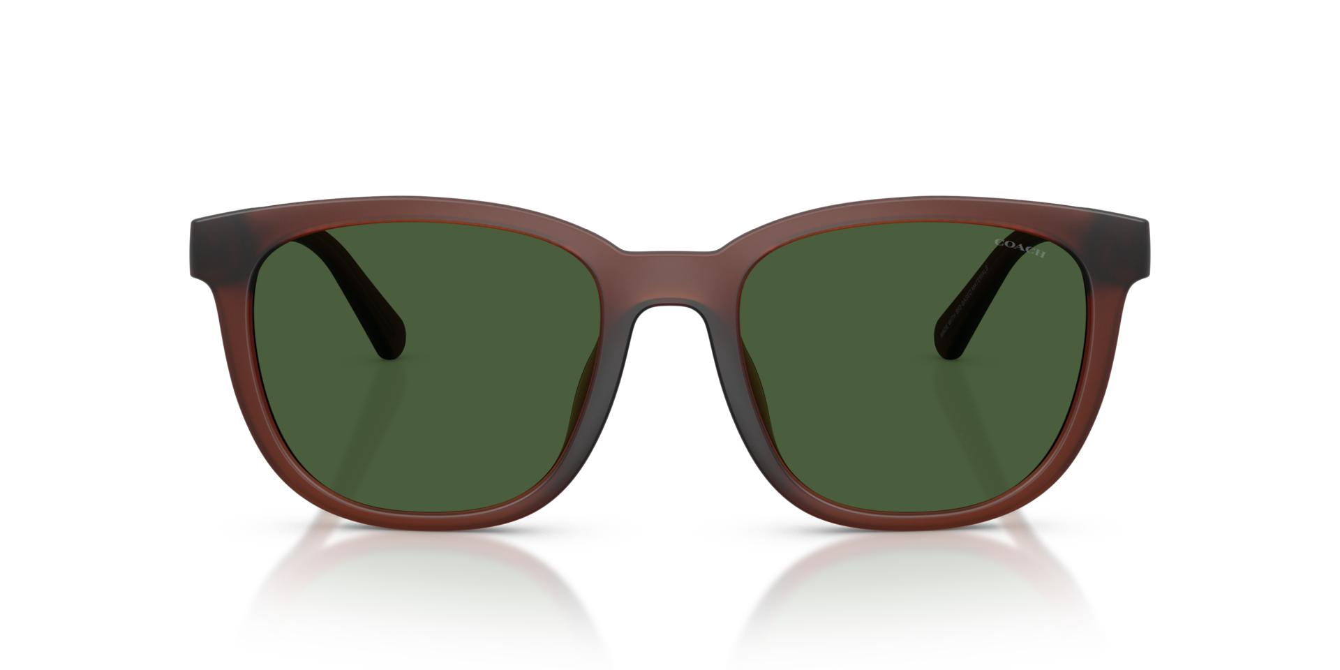 Coach HC8442U CCA00 Square Sunglasses - Matte Black