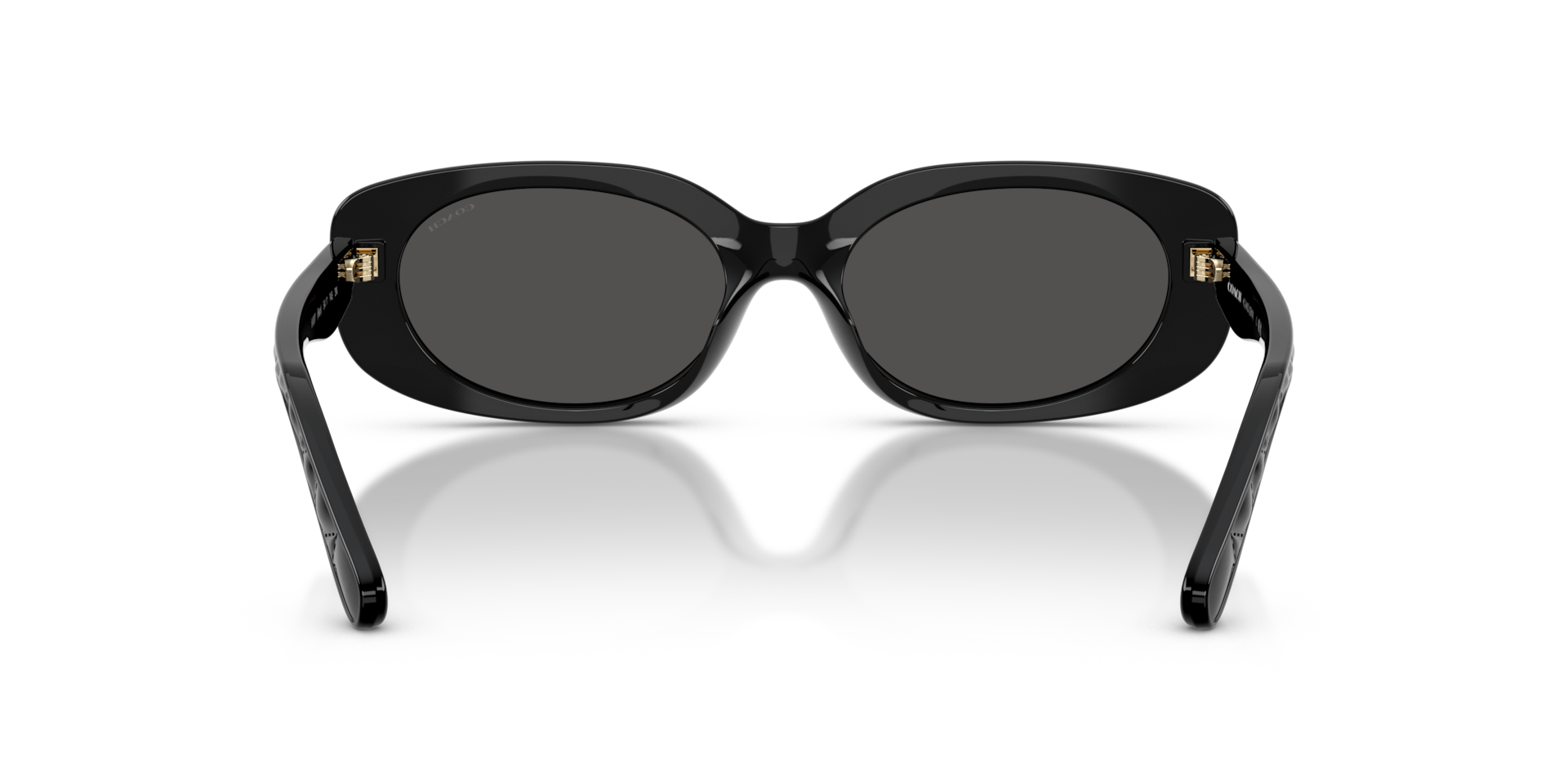 Coach HC8443D CBY84 Oval Sunglasses - Black