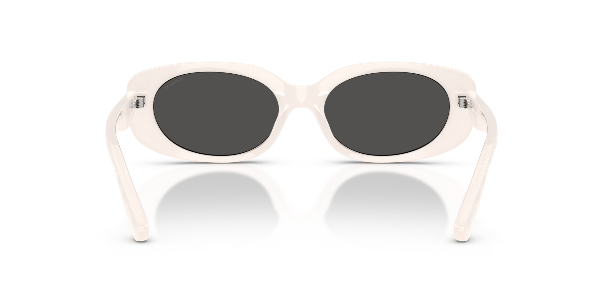Coach HC8443D CBY84 Oval Sunglasses - Milky Cloud