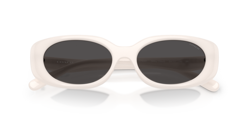 Coach HC8443D CBY84 Oval Sunglasses - Black