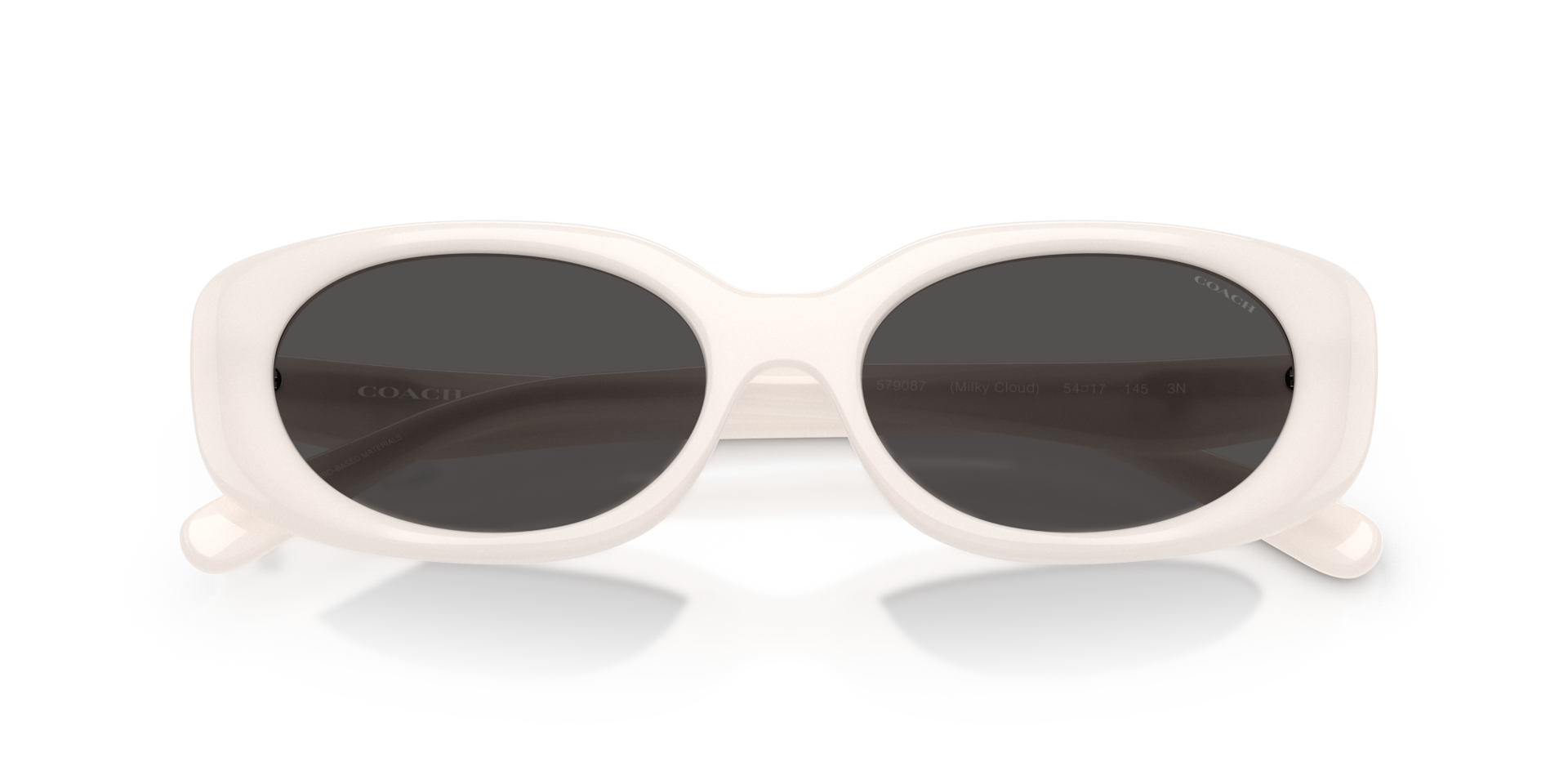 Coach HC8443D CBY84 Oval Sunglasses - Milky Cloud