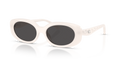 Coach HC8443D CBY84 Oval Sunglasses - Milky Cloud