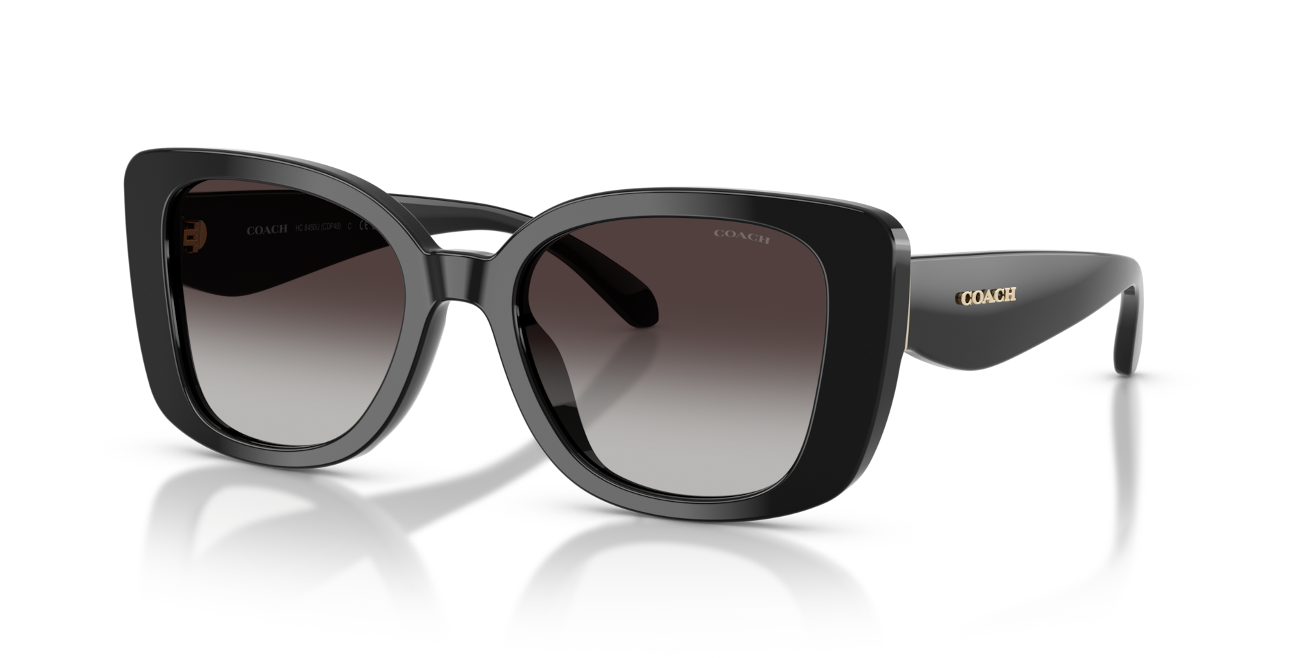 Coach HC8450U CDP48 Square Sunglasses - Grey