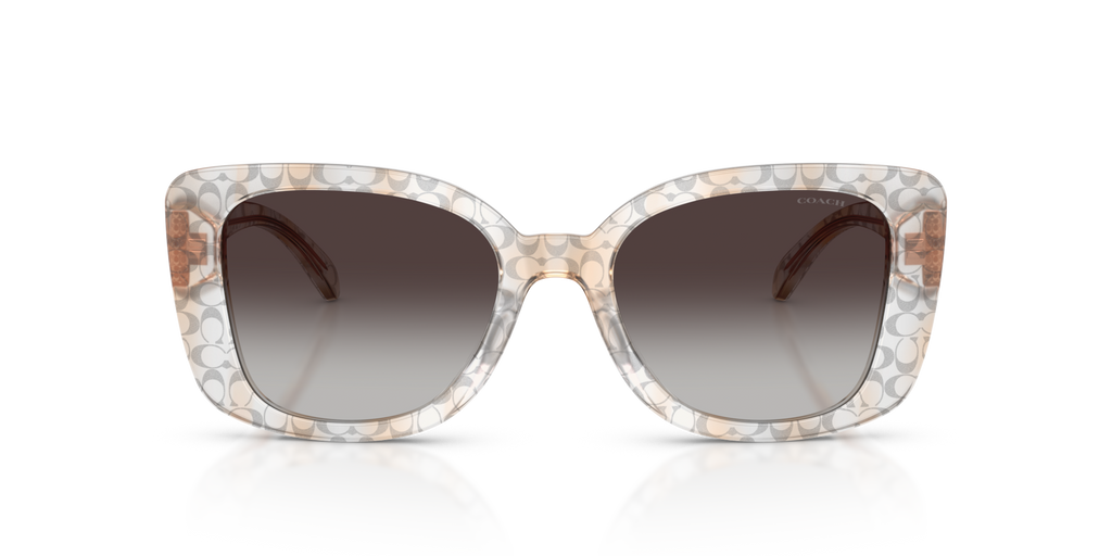 Coach HC8450U CDP48 Square Sunglasses - Black