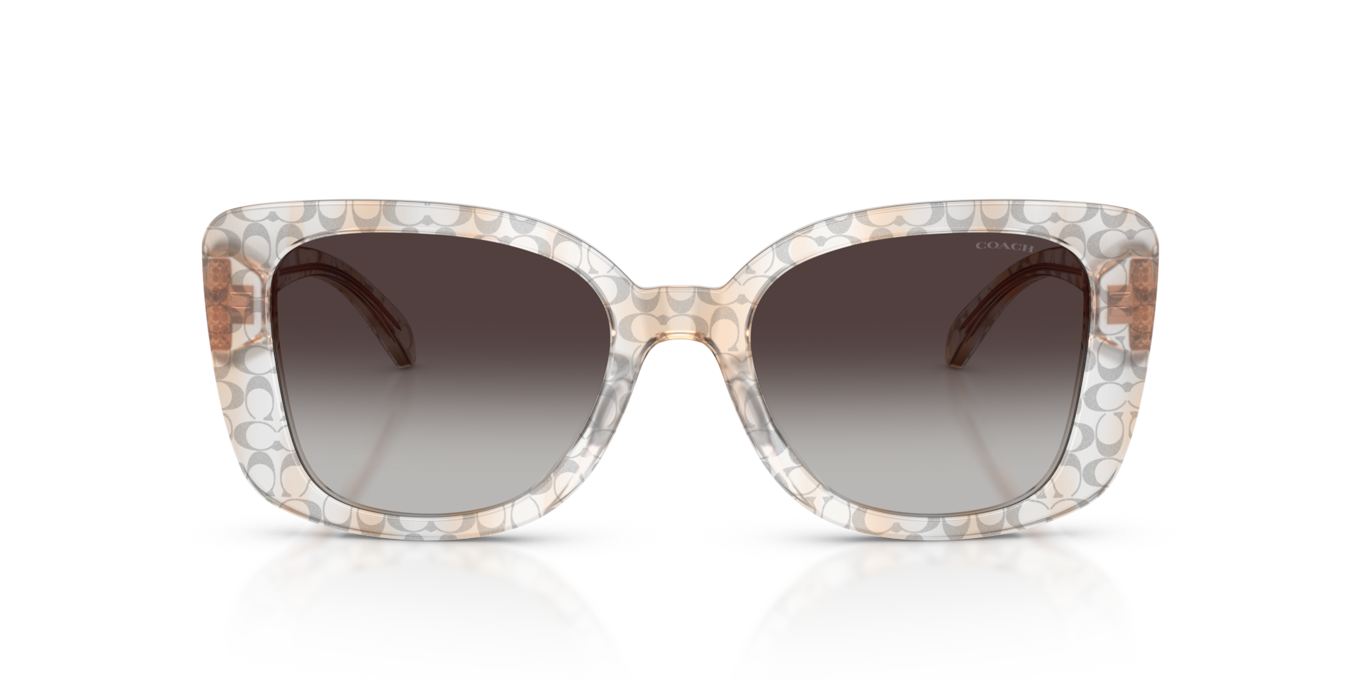 Coach HC8450U CDP48 Square Sunglasses - Black