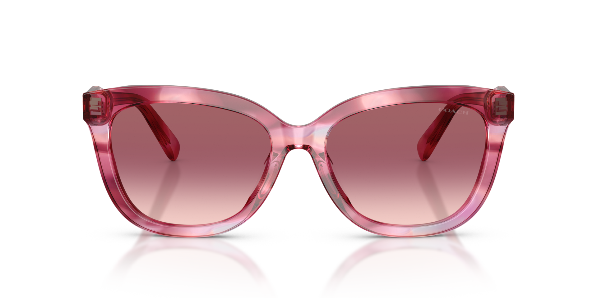 Coach HC8453U CDP53 Square Sunglasses - Walnut Tortoise