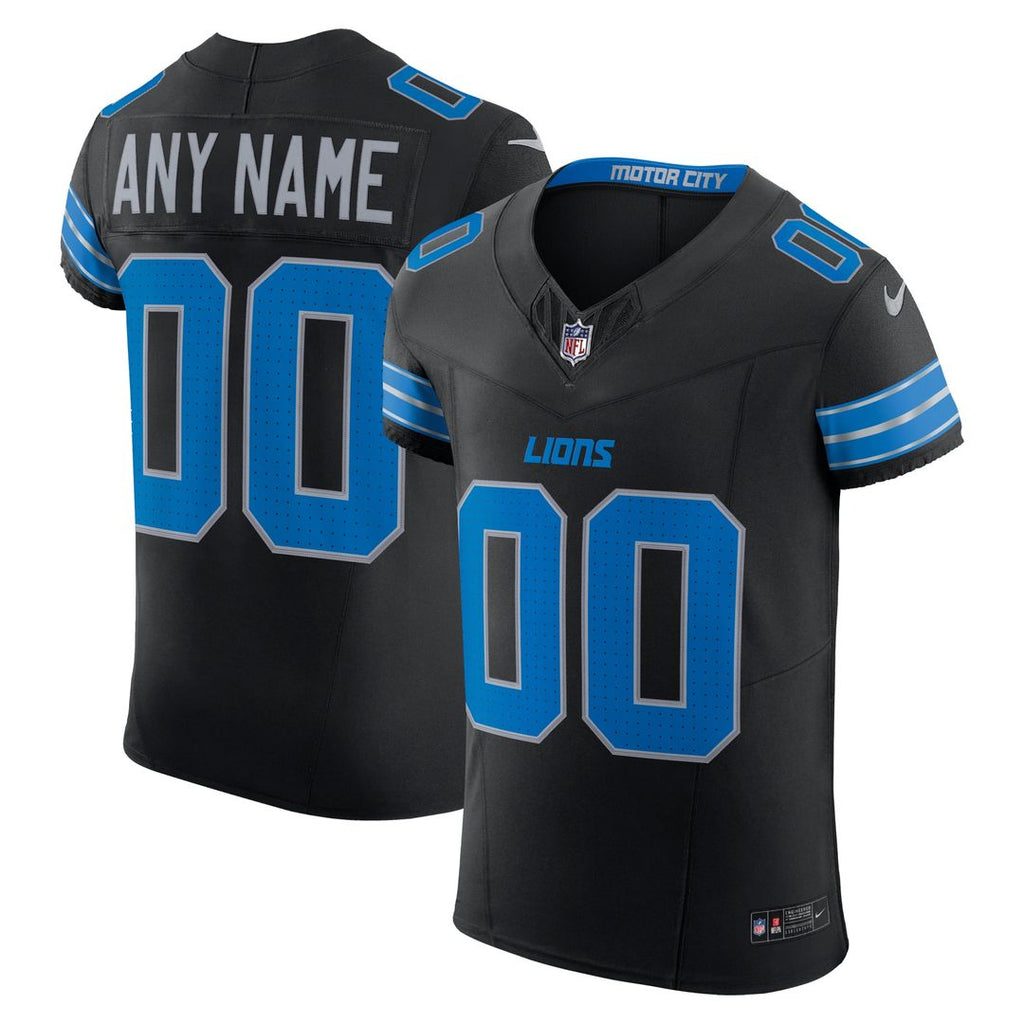 Detroit Lions Alternate Elite Custom Jersey - Black