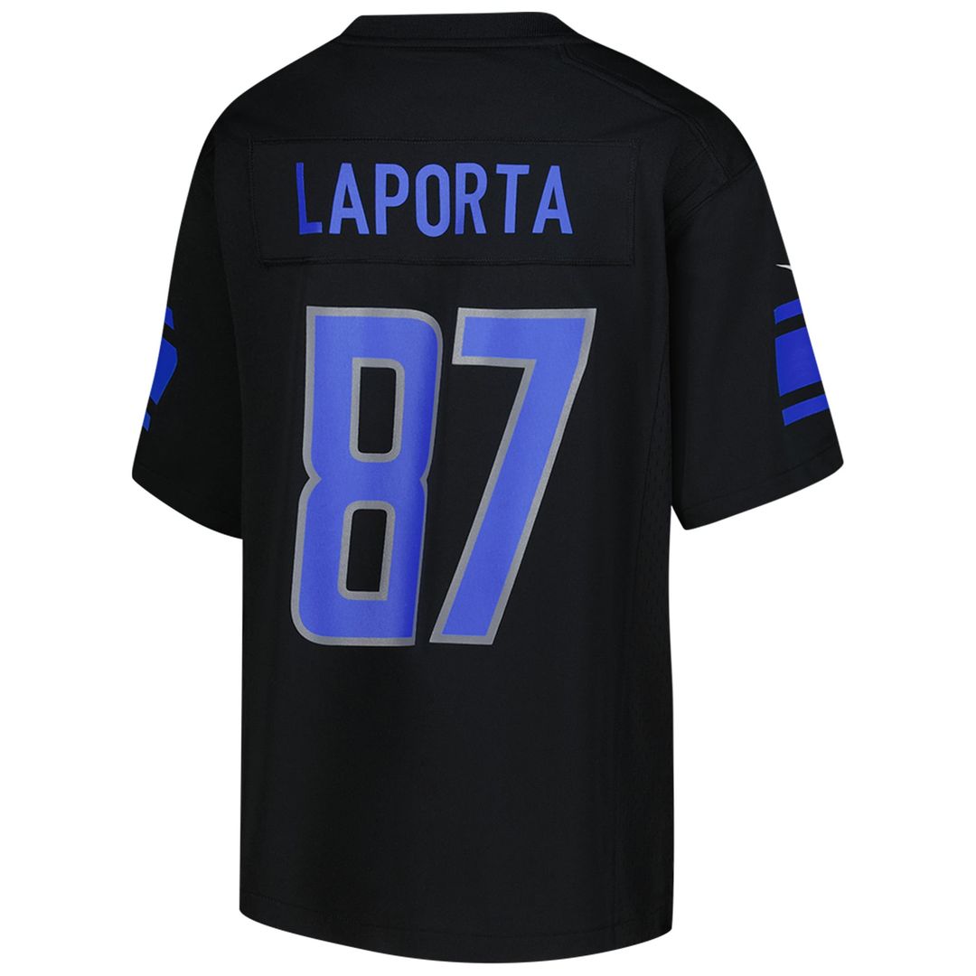 Sam LaPorta Detroit Lions Youth Jersey - Black