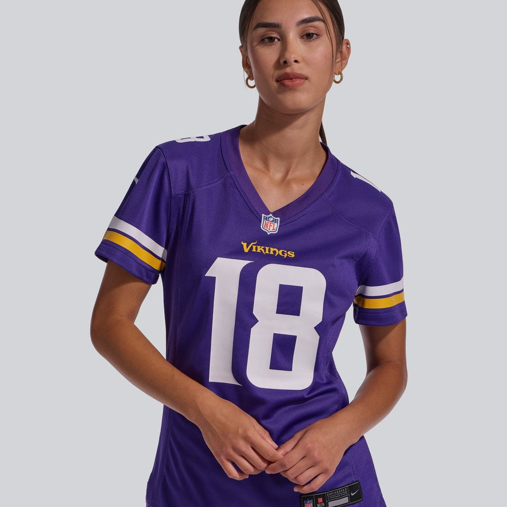 Justin Jefferson Minnesota Vikings Women's Jersey - Purple