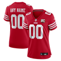 San Francisco 49ers Women's 80th Anniversary Custom Jersey - Scarlet